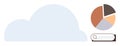 Cloud Computing Concept with Data Analytics and Search Bar Elements for Technology and Business Royalty Free Stock Photo