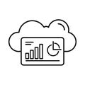Cloud Computing Data Analytics and Business Growth Icon Royalty Free Stock Photo