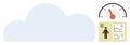 Cloud Computing with Data Analytics and Performance Metrics for Business Insights Royalty Free Stock Photo