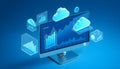 Cloud Computing and Data Analytics: A Visual Representation of Growth and Scalability