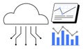 Cloud Computing with Data Analytics and Visualization for Business Insights Royalty Free Stock Photo