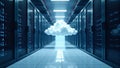 Cloud Computing in Data Center Royalty Free Stock Photo