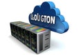 Cloud Computing Data Center Servers Network Illustration Royalty Free Stock Photo