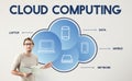 Cloud Computing Data Networking Connection Technology Concept Royalty Free Stock Photo