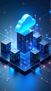 Cloud Computing Data Server Network Digital Technology Concept Illustration Royalty Free Stock Photo