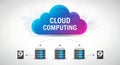Cloud computing data storage servers Royalty Free Stock Photo