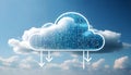 Cloud Computing Data Transfer Royalty Free Stock Photo