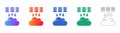 Cloud Computing Data Transfer Icon Set Royalty Free Stock Photo