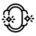 Cloud computing data transferring with shining stars icon