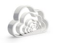 Cloud computing and database - combined symbol.