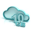 Cloud computing and database. 10 GB capacity