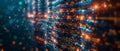 Cloud computing and database information technology servers. Businessman hosting cloud storage for backup of personal