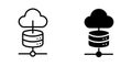 Cloud Computing Database Server Network Icon Royalty Free Stock Photo