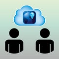 cloud computing design Royalty Free Stock Photo