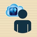 cloud computing design Royalty Free Stock Photo