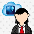 cloud computing design Royalty Free Stock Photo