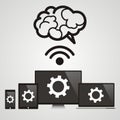 Cloud computing - Devices connected to the brain