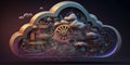 Cloud Computing DevOps Automation created with generative AI