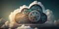 Cloud Computing DevOps Automation three created with generative AI