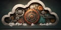 Cloud Computing DevOps Automation two created with generative AI