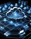 Cloud computing concept graphic design Royalty Free Stock Photo