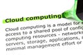 Cloud Computing Dictionary Definition Green Marker