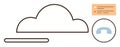 Cloud Computing and Communication Concept Cloud Symbol and Call Icon Royalty Free Stock Photo