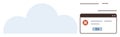 Cloud Computing Error Notification with Browser Alert Popup Royalty Free Stock Photo
