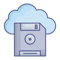 Cloud computing Fill Vector icon which can easily modify or edit Royalty Free Stock Photo