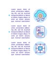 Cloud computing for financial institutions concept icon with text Royalty Free Stock Photo