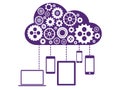 Cloud Computing Flat Concept Royalty Free Stock Photo