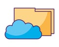 Cloud computing folder information data storage