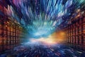 Exploring Cloud' Computing Virtualized Universe AI Generated Illustration