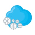 cloud computing with gears Royalty Free Stock Photo