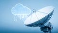 Cloud Computing and Global Telecommunication Network Royalty Free Stock Photo
