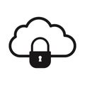 Cloud computing Glyph with background Vector icon which can easily modify or edit Royalty Free Stock Photo