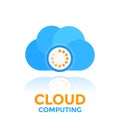 Cloud computing icon Royalty Free Stock Photo