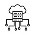 Cloud Computing Icon Image.