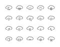 Cloud computing icon set