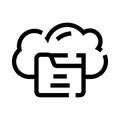 Cloud computing icon showing data storage and backup Royalty Free Stock Photo