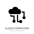 cloud computing icon in trendy design style. cloud computing icon isolated on white background. cloud computing vector icon simple Royalty Free Stock Photo