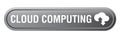 Cloud computing icon web button Royalty Free Stock Photo