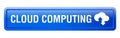 Cloud computing icon web button Royalty Free Stock Photo