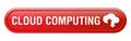 Cloud computing icon web button Royalty Free Stock Photo