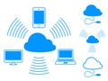 Cloud computing icons