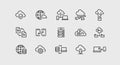 Cloud Computing Icons Set Royalty Free Stock Photo