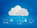 Cloud computing icons Royalty Free Stock Photo