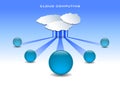 Cloud computing illustration Royalty Free Stock Photo