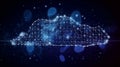 Cloud computing informational technology for Cyber security , Cloud computing concept, generative AI Royalty Free Stock Photo