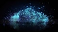 Cloud computing informational technology for Cyber security , Cloud computing concept, generative AI Royalty Free Stock Photo
